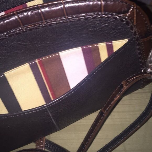 Brighton brown and black leather Crossbody EUC - Picture 6 of 8